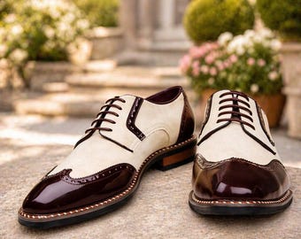 red black and white dress shoes Red/White Oxford