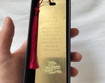 The Odyssey Luxury Metal Bookmark | Greek Mythology Book Lover Gift | Homer