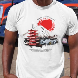 Tokyo Drift Car Streetwear Tee, Japanese Racing Apparel, 90s JDM Style