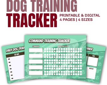 Agenda per l'addestramento del cane, pianificatore per cuccioli, regalo per proprietari di cani / Stampa e download digitale