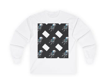 Astronaut Muster Langarm T-Shirt Space Helm wiederholen Design