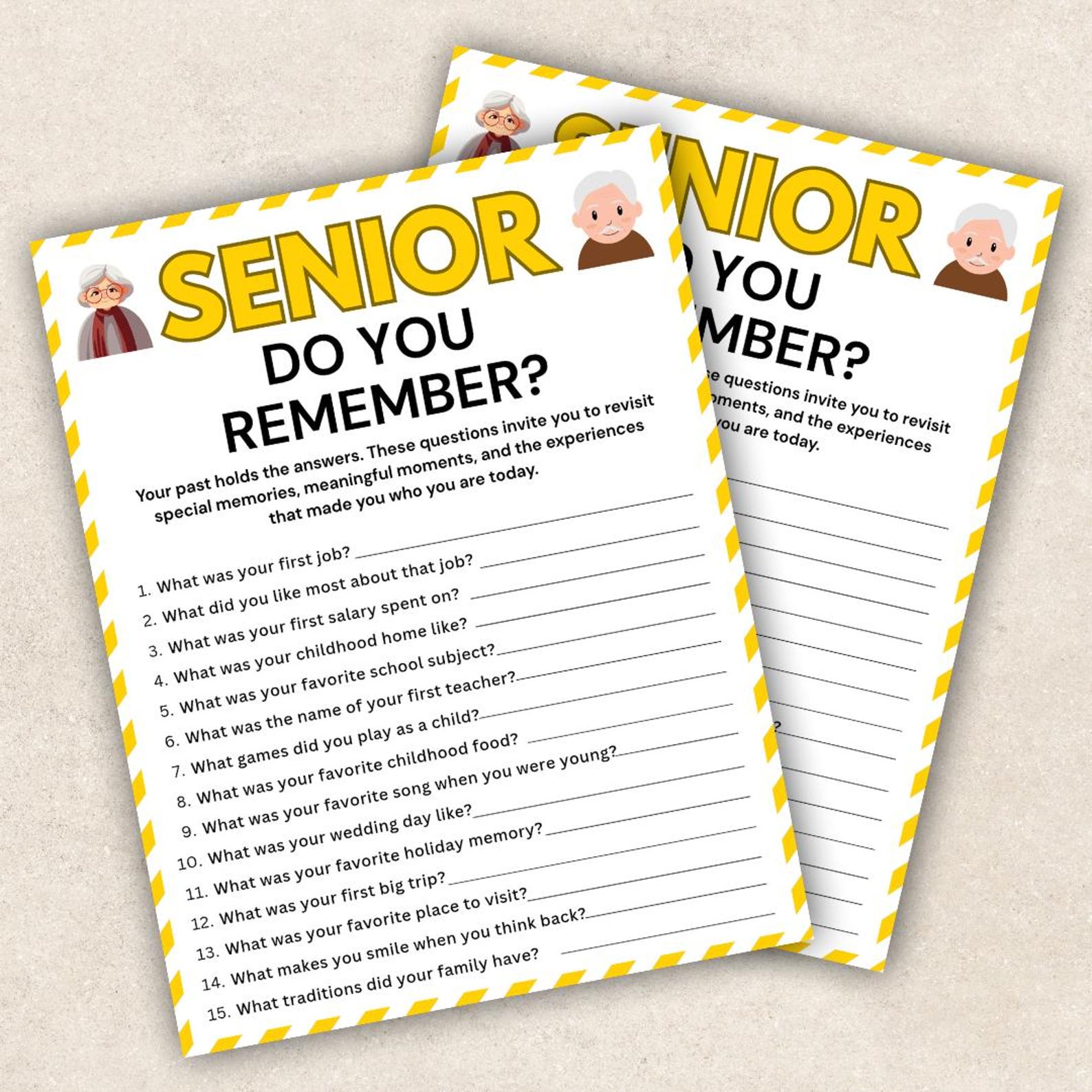 Senior Reminiscence Game, Do You Remember Game, Memory & Conversation ...