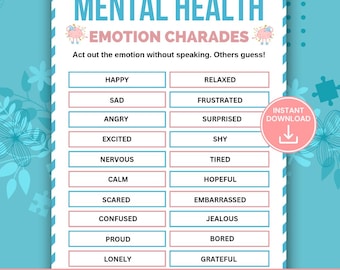 Gra w kalambury o zdrowiu psychicznym, gra w kalambury o emocjach, aktywność na przełamanie lodów w terapii, gra grupowa w poradnictwie, gra społeczno-emocjonalna