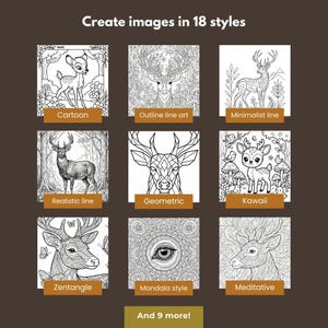 Custom AI prompts generator for coloring book creation, showing a prompt builder designed to generate coloring pages for adult coloring books, Christmas coloring book, coloring book for kids and digital coloring book projects. Advanced yet easy-to-use prompt builder for Midjourney, Gemini, Leonardo AI and Stable Diffusion, ideal for creating unique adult coloring books, KDP coloring book content and printable coloring pages.