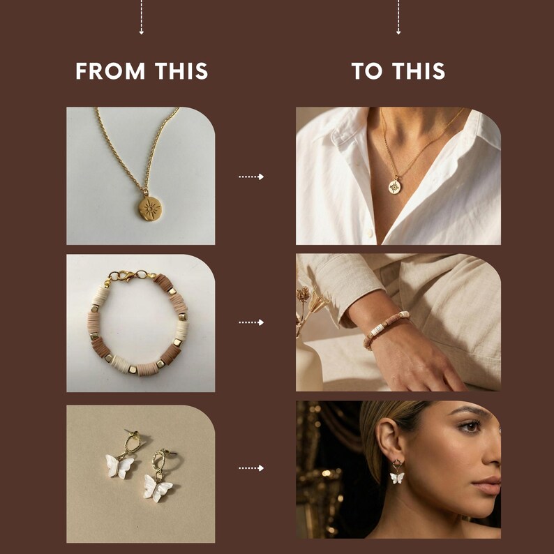 AI Jewelry Photo Prompt Builder for jewelry photography, designed for jewelry makers and small businesses to create professional product images using an AI image generator. This ai prompt builder helps generate a complete jewelry prompt for ai image generation, allowing users to upload their jewelry photo and transform it into high-quality Jewelry Stock Photos with AI Jewelry and jewelry AI tools.