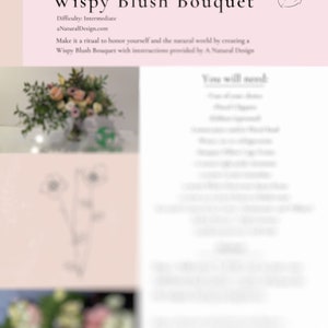 Wispy Blush Bouquet - DIY Recipe