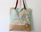 Bag world map camel