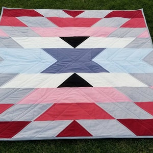 Huntington Lap Throw Quilt Pattern - PDF