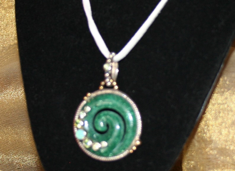 Aventurine Pendant Green Fire Opal