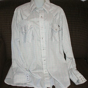 Western Wear Shirt Mens Rockabilly Large