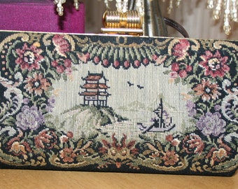 Tapestry Purse Clutch Japan Landscape