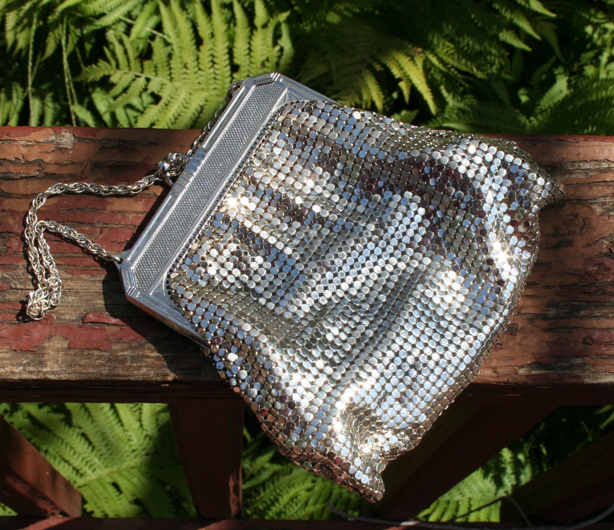 Whiting Davis Bridesmaid Purse Silver 1940s - Etsy