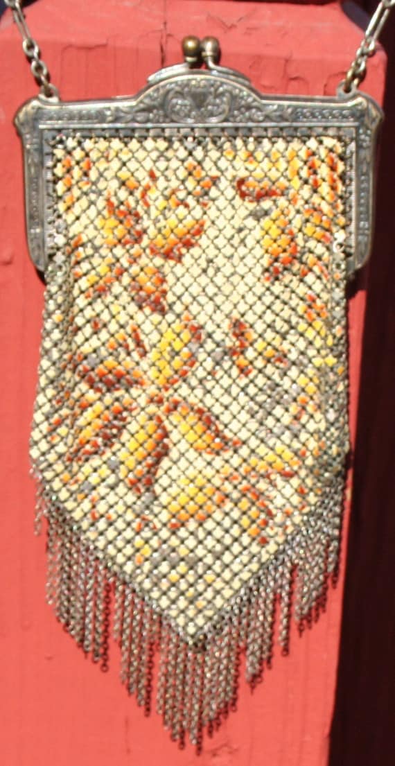 Metal Mesh Purse 1920s Mandalian