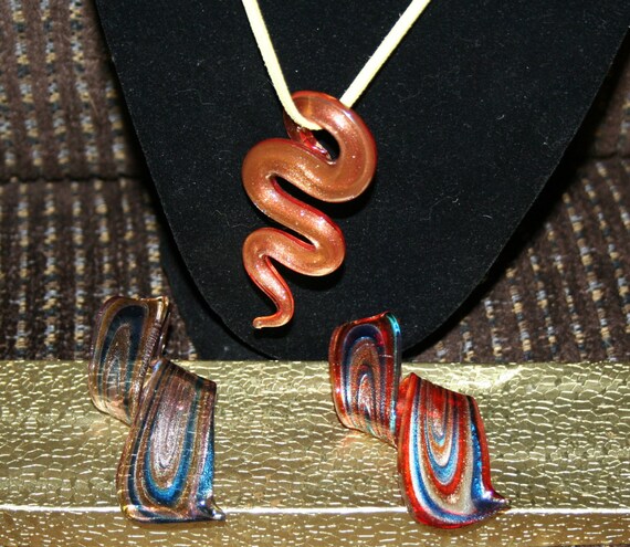 Murano Glass Pendants Necklace - image 5