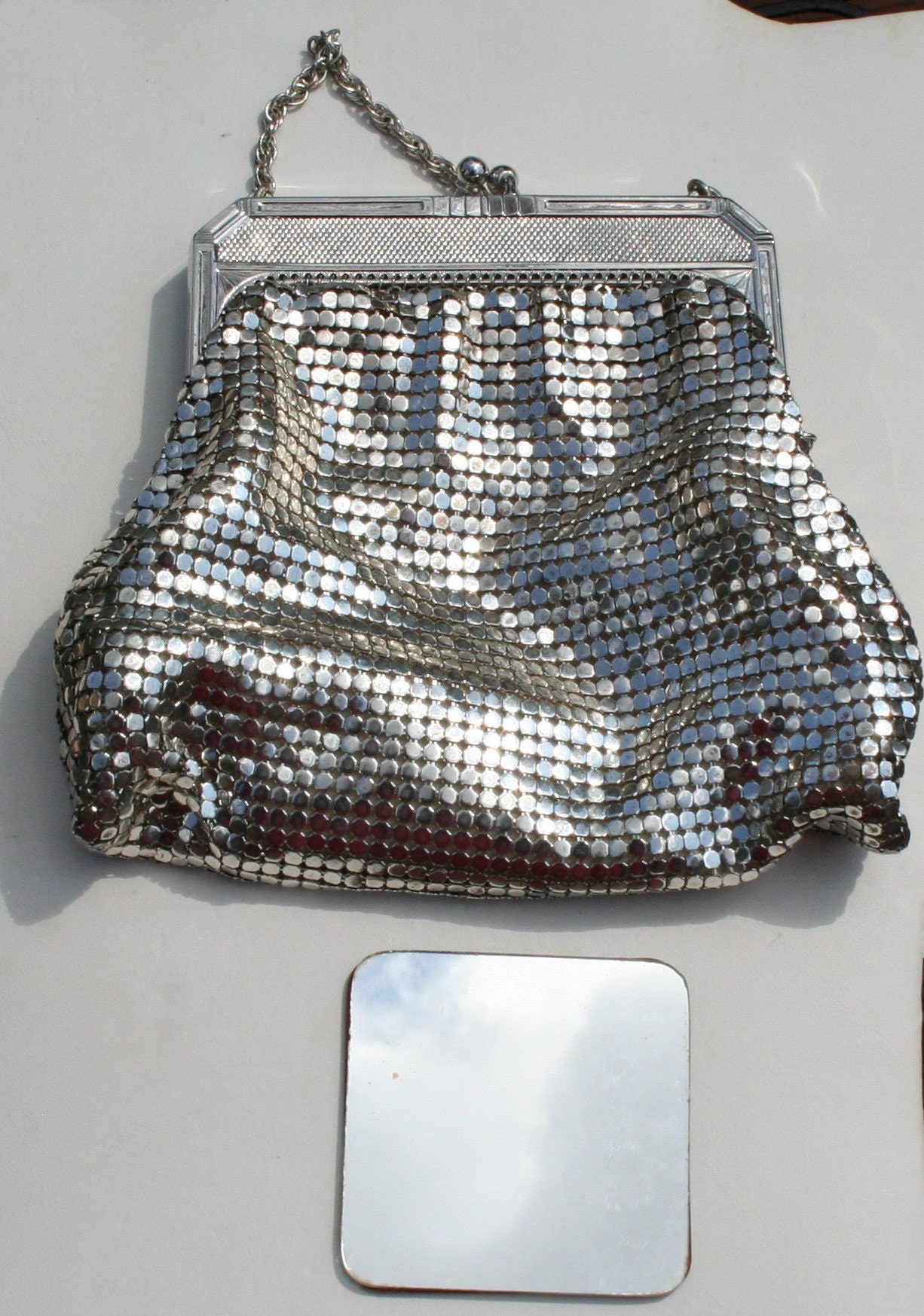 Whiting Davis Bridesmaid Purse Silver 1940s - Etsy
