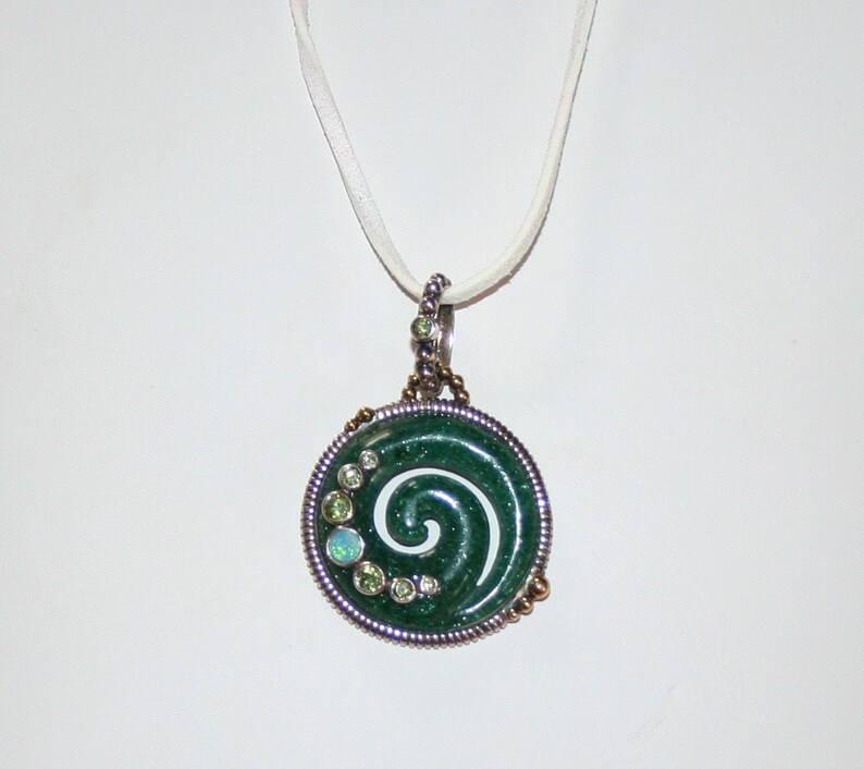 Aventurine Pendant Green Fire Opal