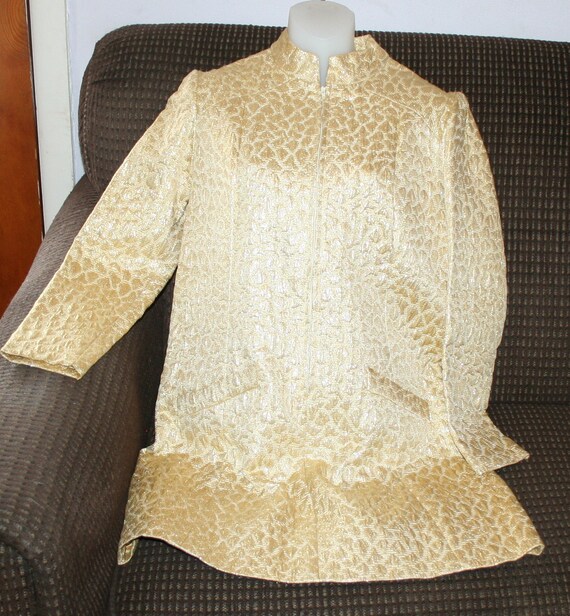 Gold Tunic Shirt 1970s Fashion - image 3