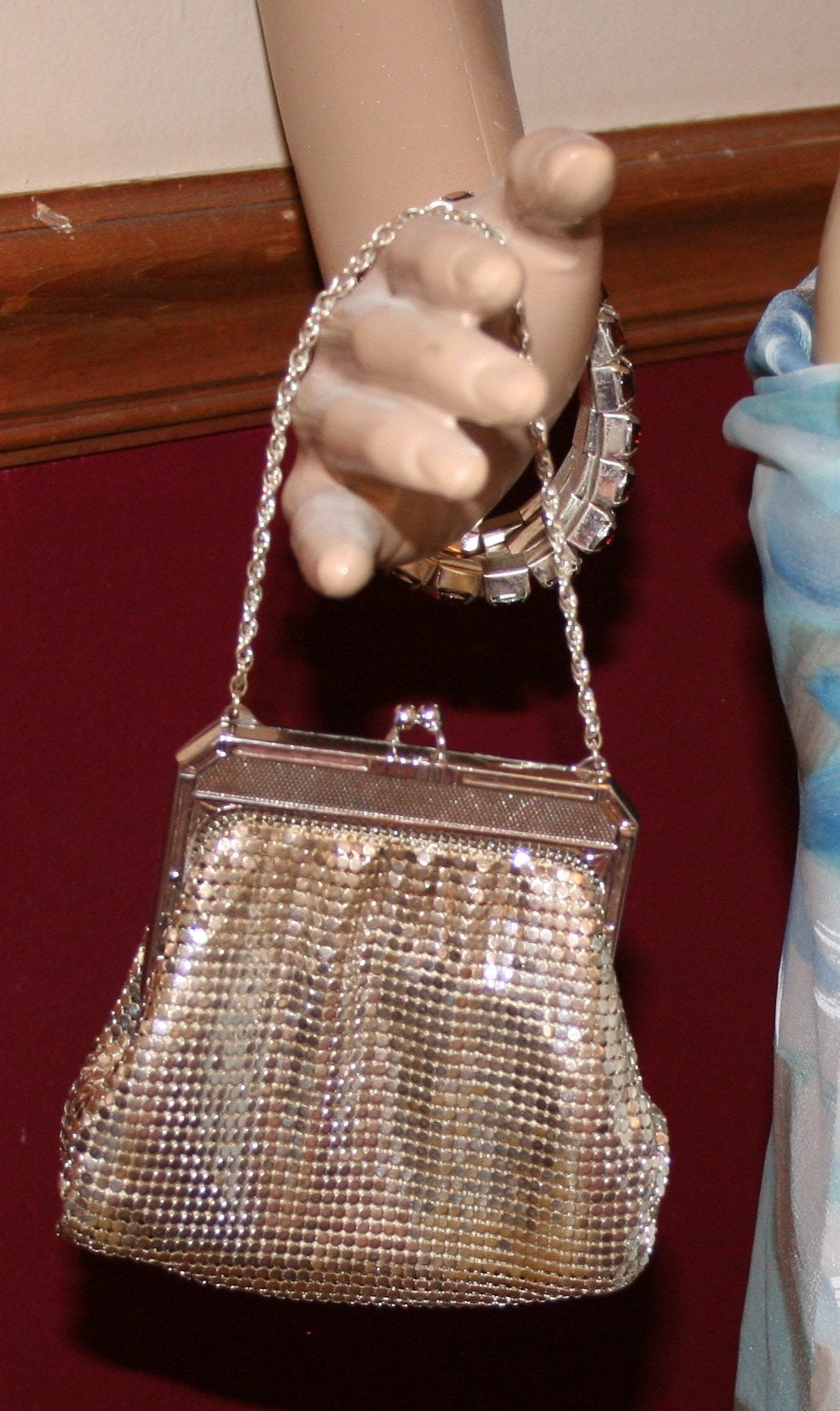 Whiting Davis Bridesmaid Purse Silver 1940s - Etsy