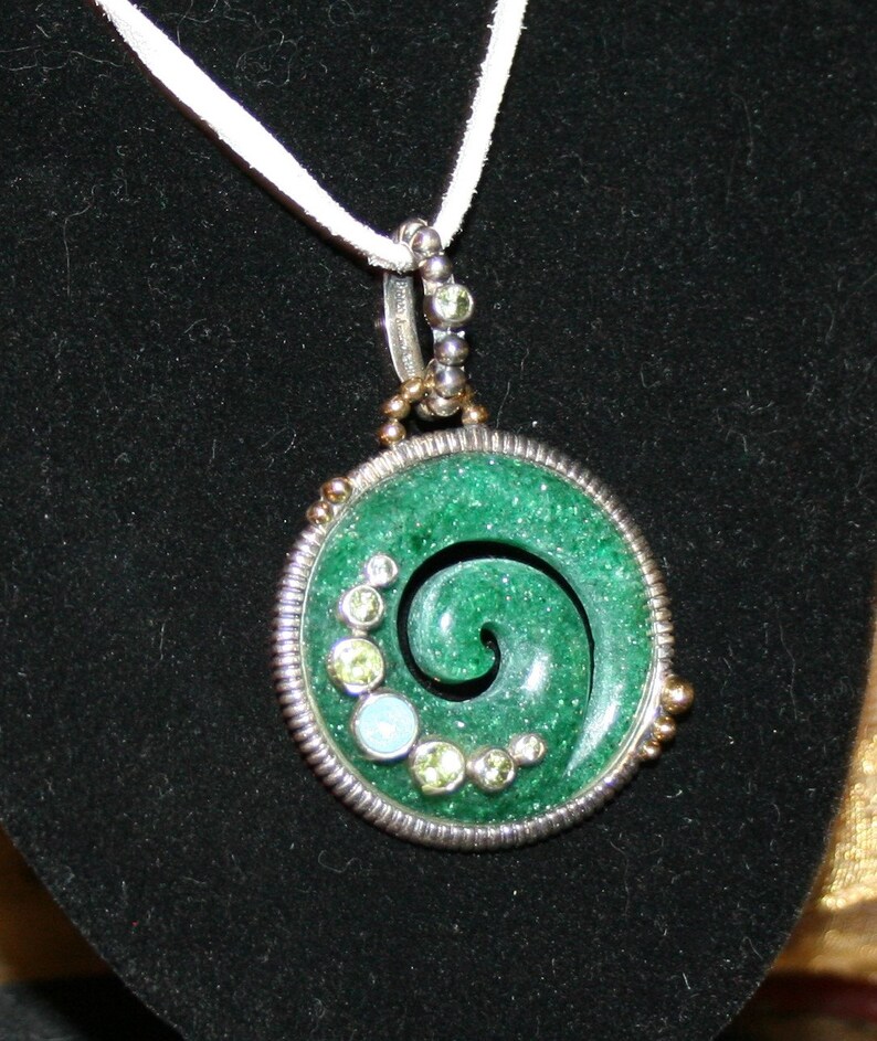 Aventurine Pendant Green Fire Opal