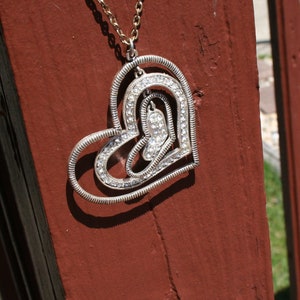 Heart Necklace Silver Chain image 6