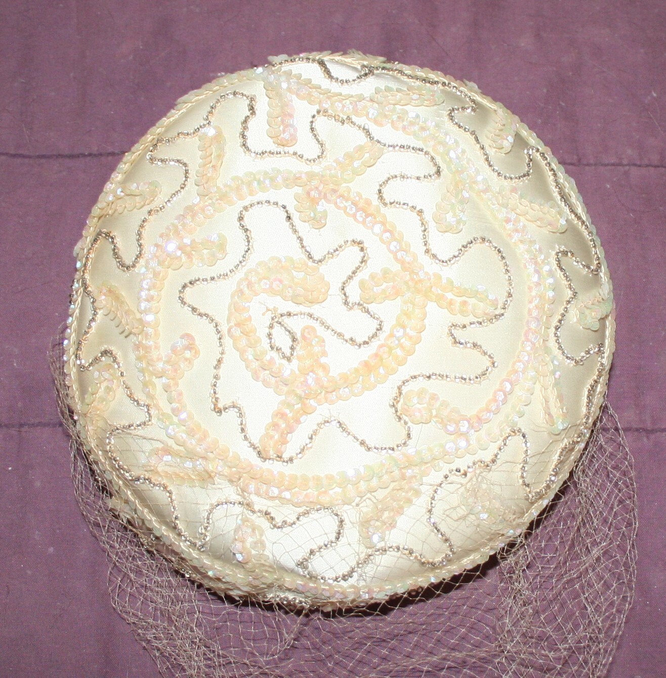 Vintage Hat Fascinator Beads Sequins 1950s - Etsy