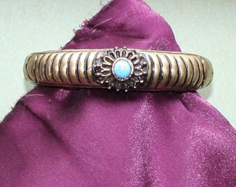 Turquoise Bracelet Brass Metal