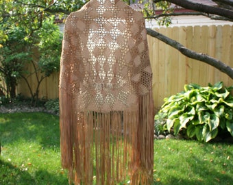 Ribbon Shawl Gold 1970s