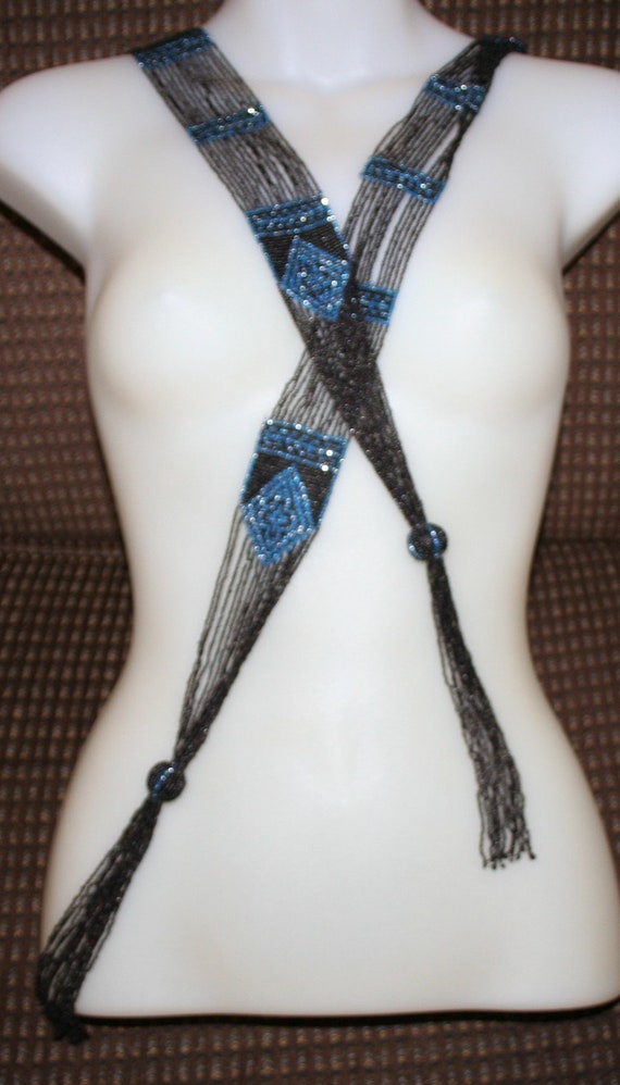 Flapper Seed Glass Bead Necklace