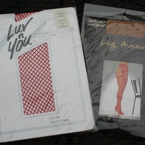 Stockings Fishnet and Garter Belt Set of Two