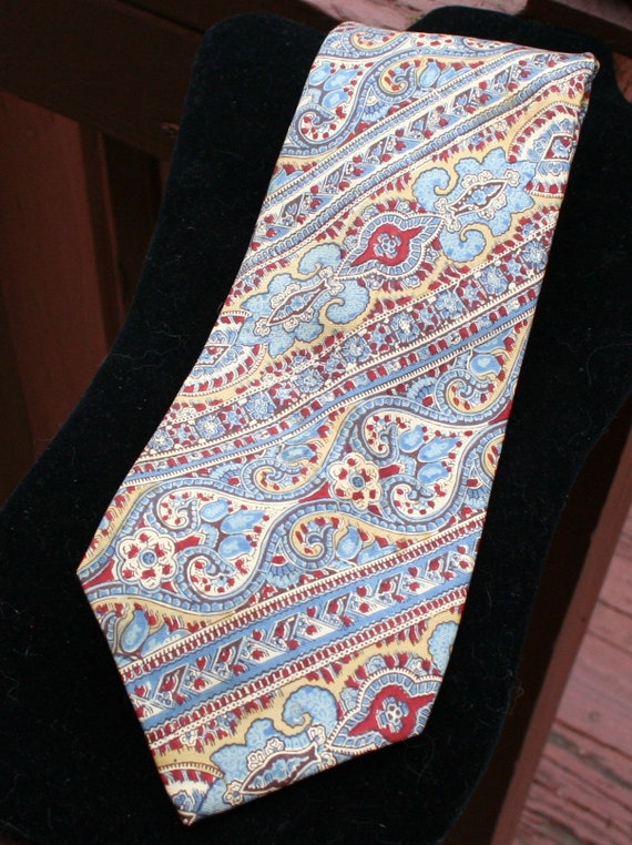 Bill Blass Tie Vintage Silk 1970s - image 1