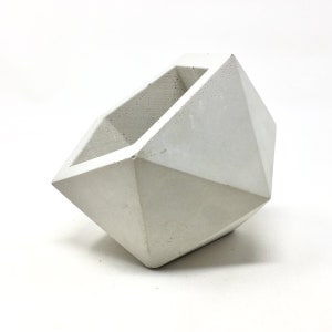 Large Concrete Planter, Geometric Concrete Planter Pot, Angled Concrete Succulent Planter, Modern, Industrial Pot