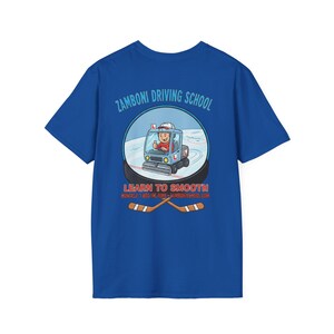 Zamboni Fahrschule T-Shirt | Hockey-Thema-T-Stück Bild 9