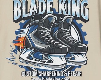 Camiseta de patines de hockey sobre hielo Blade King / Afilado y reparación de patines