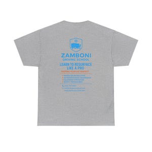 Zamboni Driving School Tee | Learn to Resurface Like a Pro, Ice Rink Shirt image 5