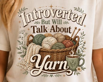 Chemise en laine introvertie, cadeau de tricoteur amusant, t-shirt amateur de laine, t-shirt tricot douillet