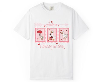 Goose in Love T-shirt | Cute Valentine Goose Design