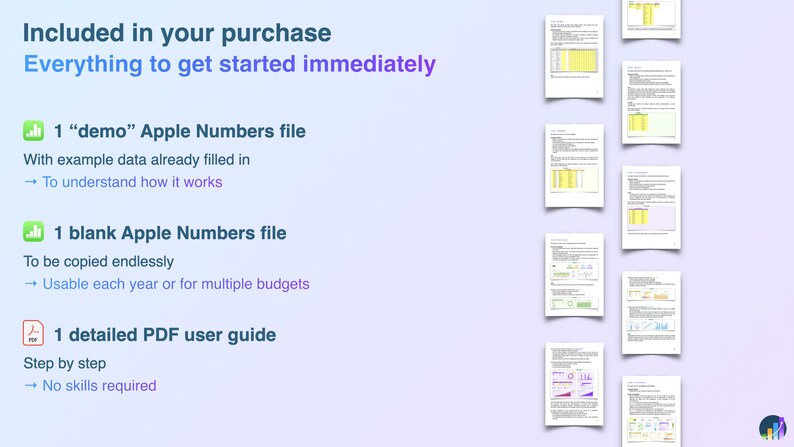 Apple Numbers Budget Planner Spreadsheet (EUR) - Automated Monthly ...