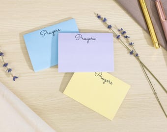3 Pack Pastel Prayer Sticky Notepads – Bible Journaling, Devotion Notes