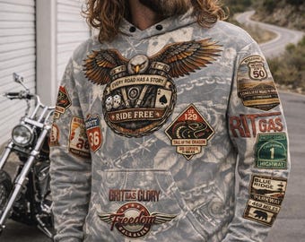 The Classic American Highway Unisex Hoodie