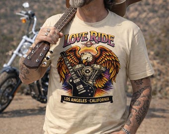 Love Ride Vintage inpired Unisex t-shirt