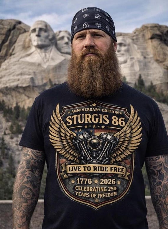 Sturgis 86 America's 250th Anniversary Edition Unisex T-shirt - Etsy