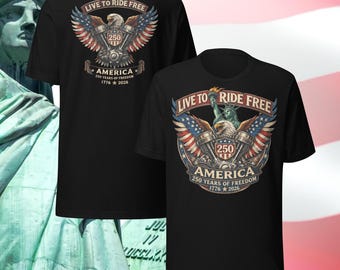 America's 250th Anniversary biker Unisex t-shirt