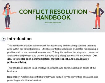 Small Business Conflict Resolution Handbook