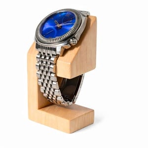 Wood Watch Stand, Mens Watch Holder, Minimalist Desk Organizer, Gift for Him, Nightstand Watch Stand, Handmade