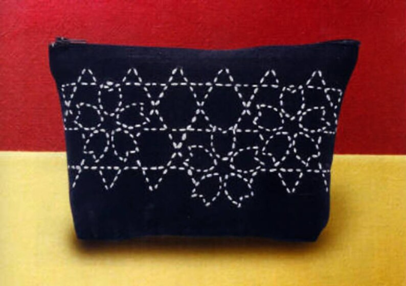 Sashiko Pouch Kit Japanese Traditional Stitching/Quilting from Etsy