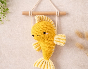 Crochet Gold Fish Louis Pattern : Kawaii Amigruimi (PDF Download)