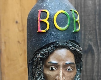 Vintage Bob Marley Resin Incense Burner, Stick and Cone Holder