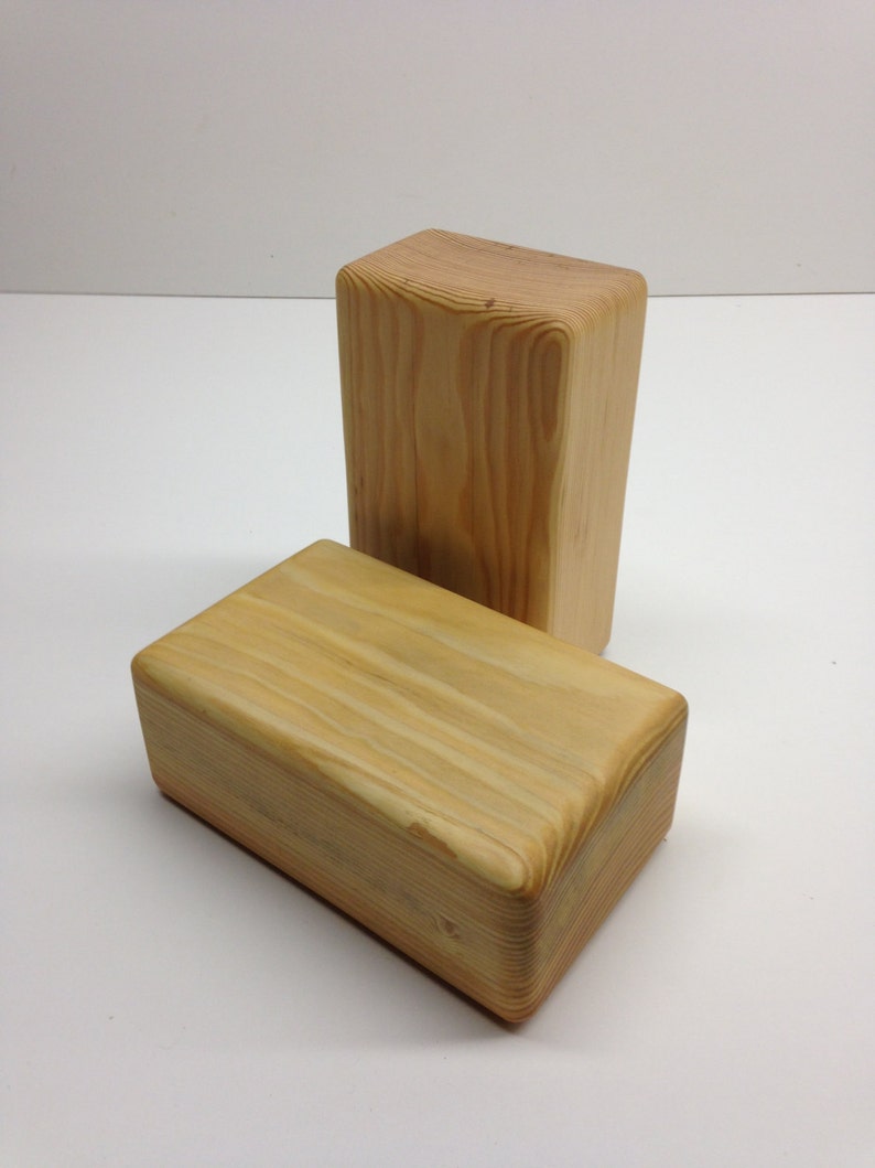 Yoga Block Set of 2 / Hand Made in the USA Etsy