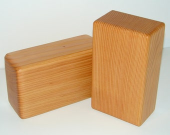 Yoga Block Set of 2 / Hand made in the USA