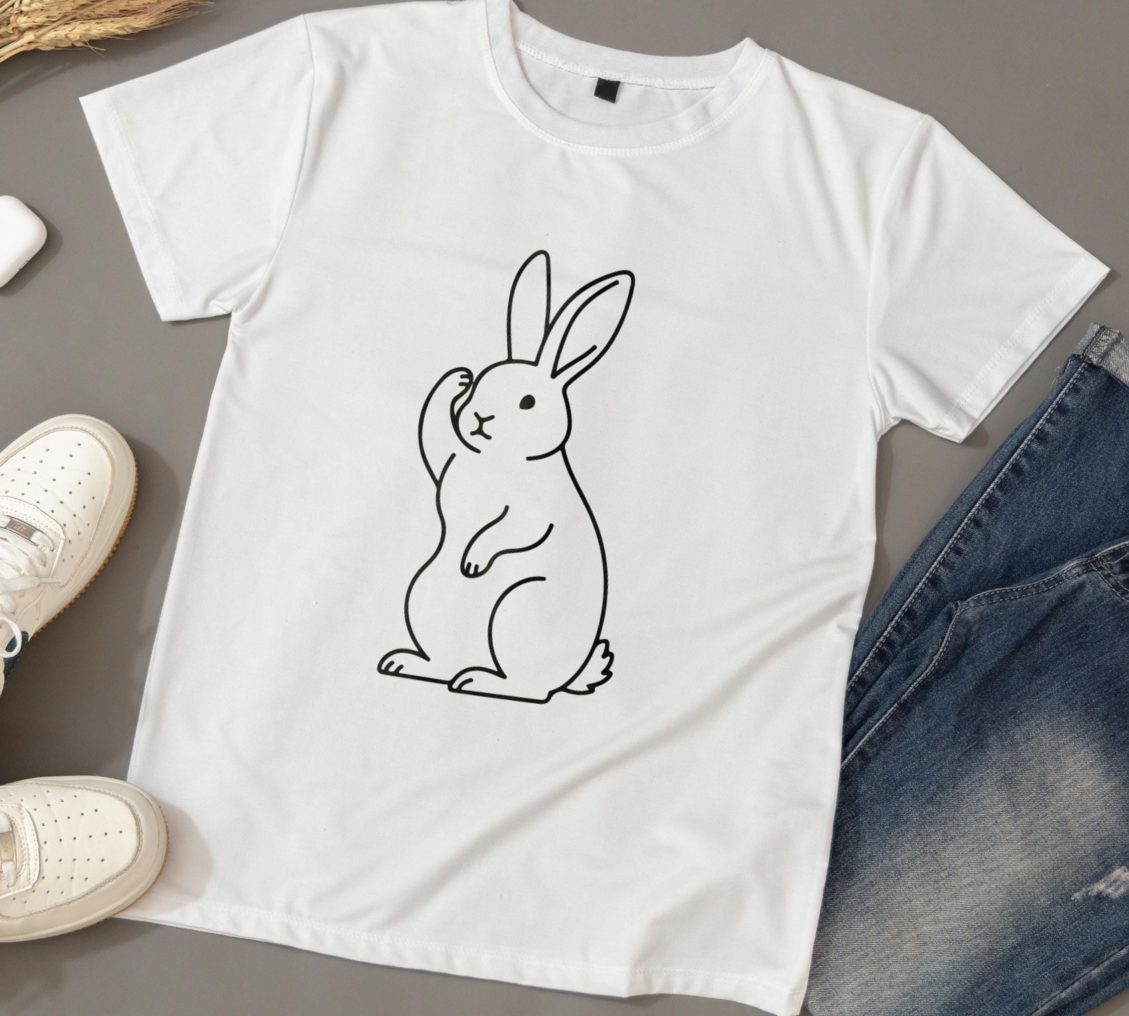 35+ Rabbit SVG Bundle, Easter Bunny Silhouette, Rabbit Outline Cut File ...
